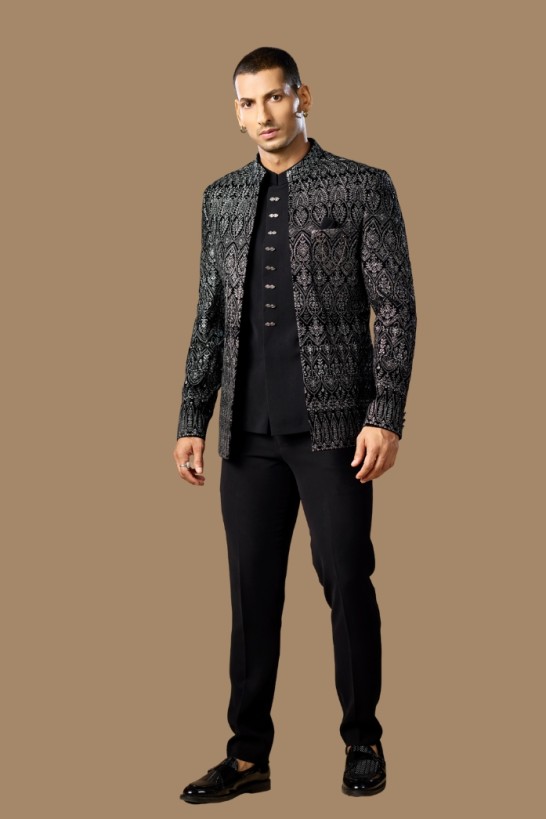 BLACK JODHPURI SUIT